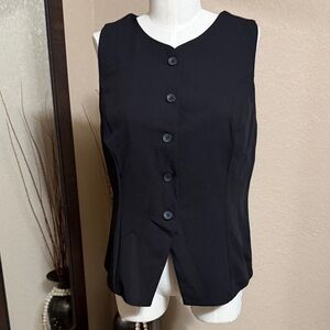 Moa Moa Black Button-Up Vest - xl